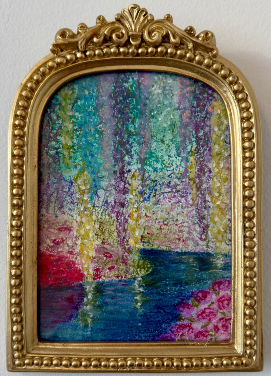 Blooming Bayou - Oil Pastels - SOLD